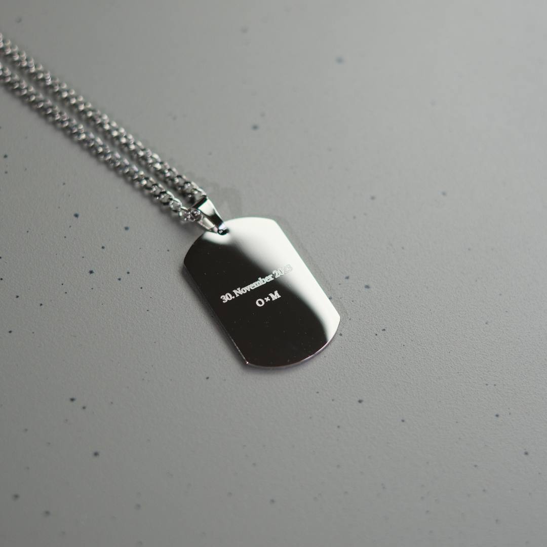 K12 - SILVER STEEL DOGTAG CHAIN