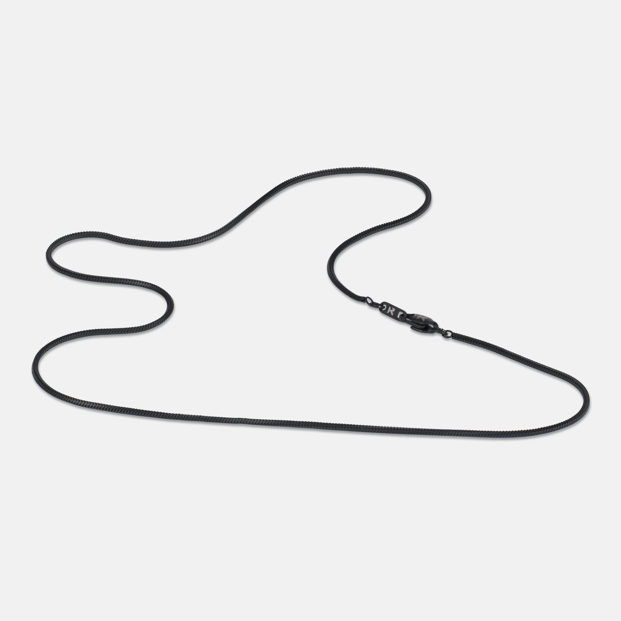 K12 - BLACK SQUARE CHAIN - 1,4MM