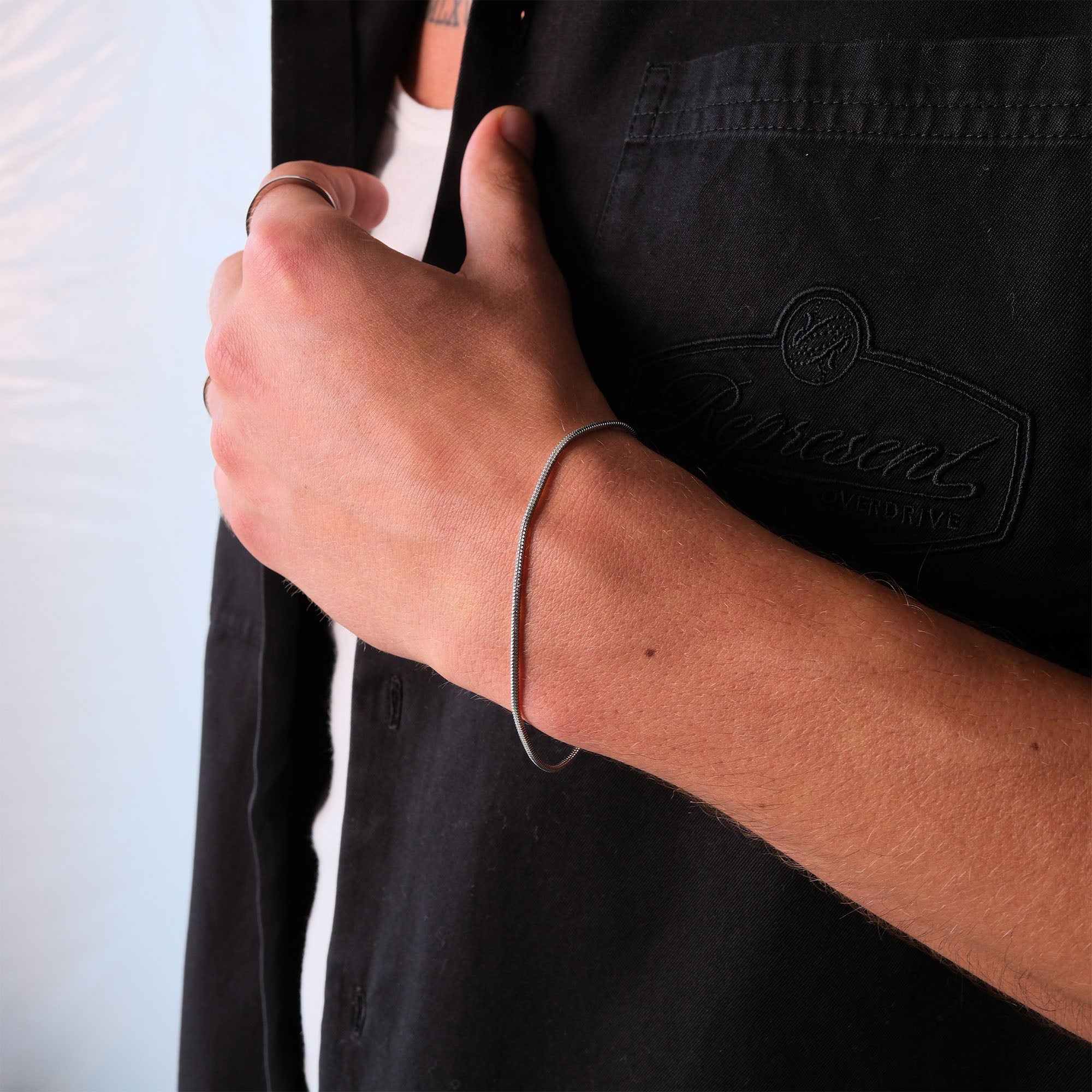 K12 - SILVER SQUARE BRACELET - 1.4MM