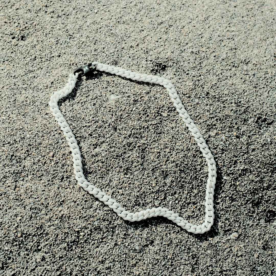 K12 - WHITE CUBAN CHAIN - 8MM