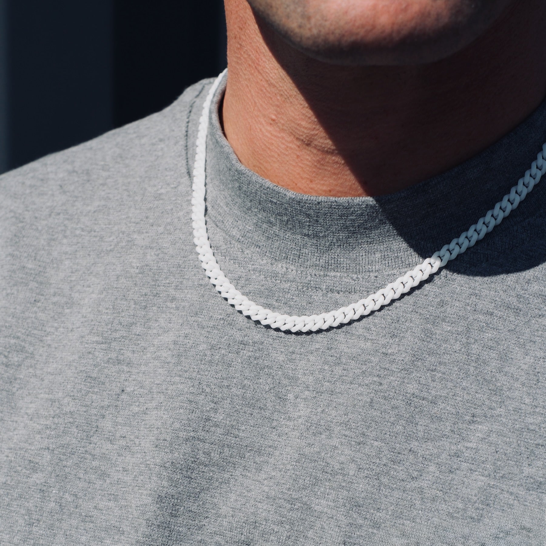 K12 - WHITE CUBAN CHAIN - 6MM