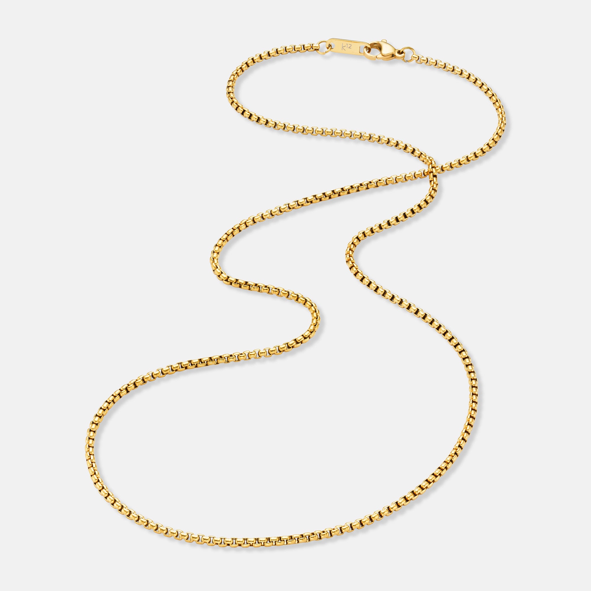 K12 - GOLD BOX CHAIN - 2MM