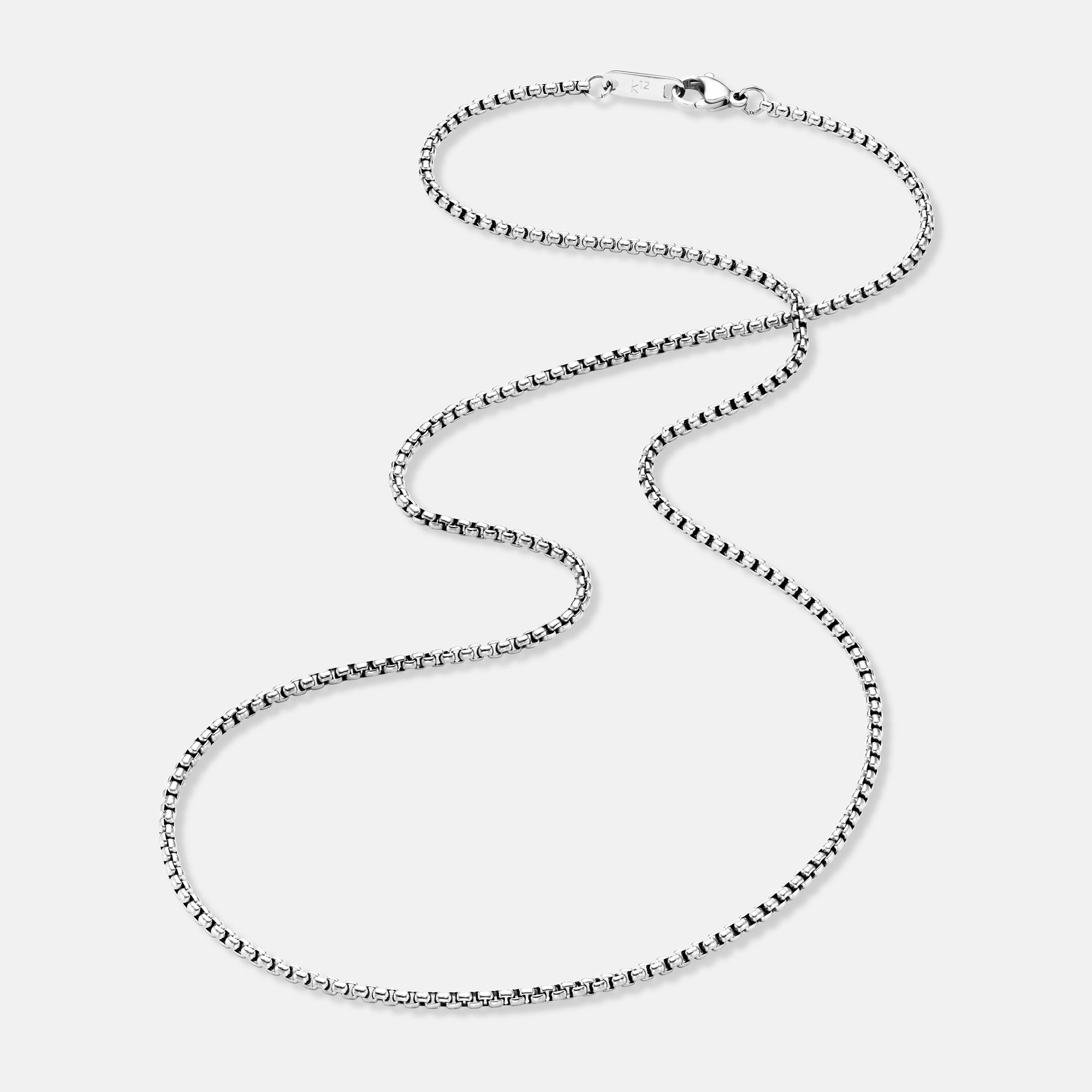 K12 - SILVER BOX CHAIN - 2MM