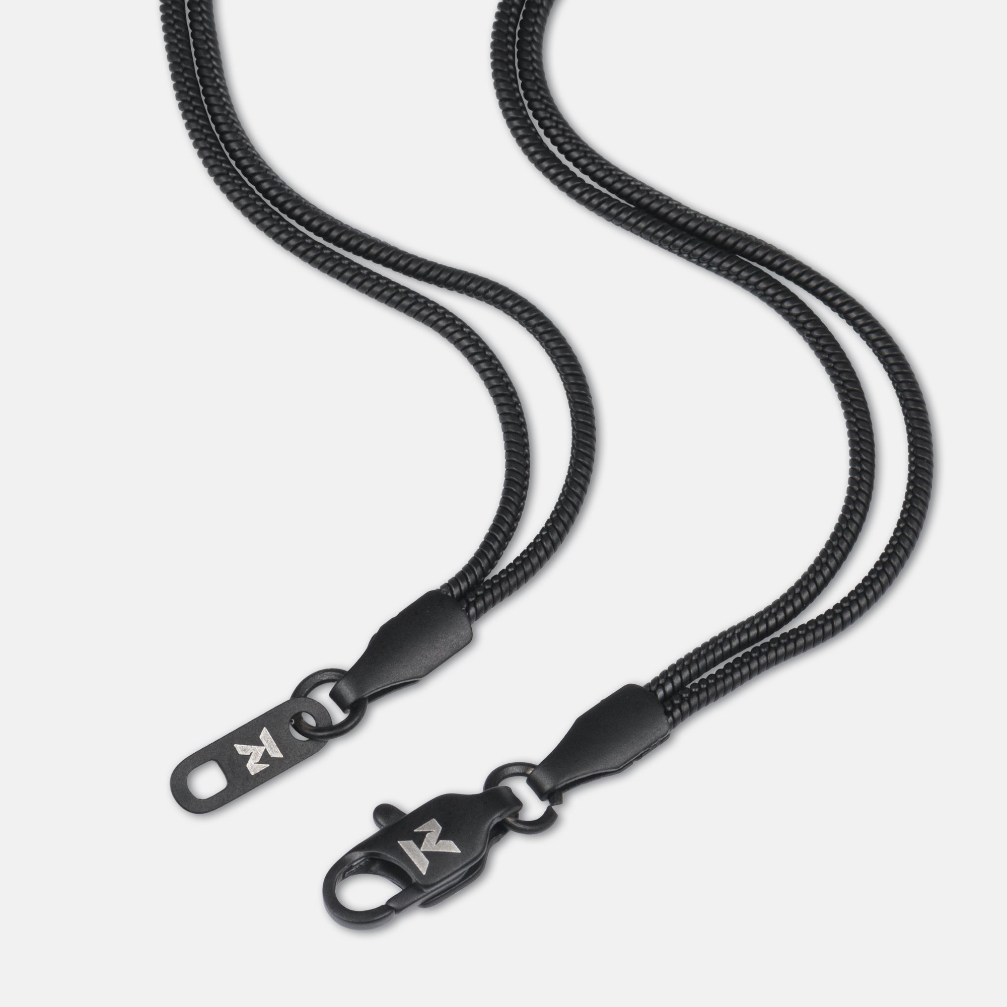 K12 - BLACK LOOP BRACELET - 1.4MM