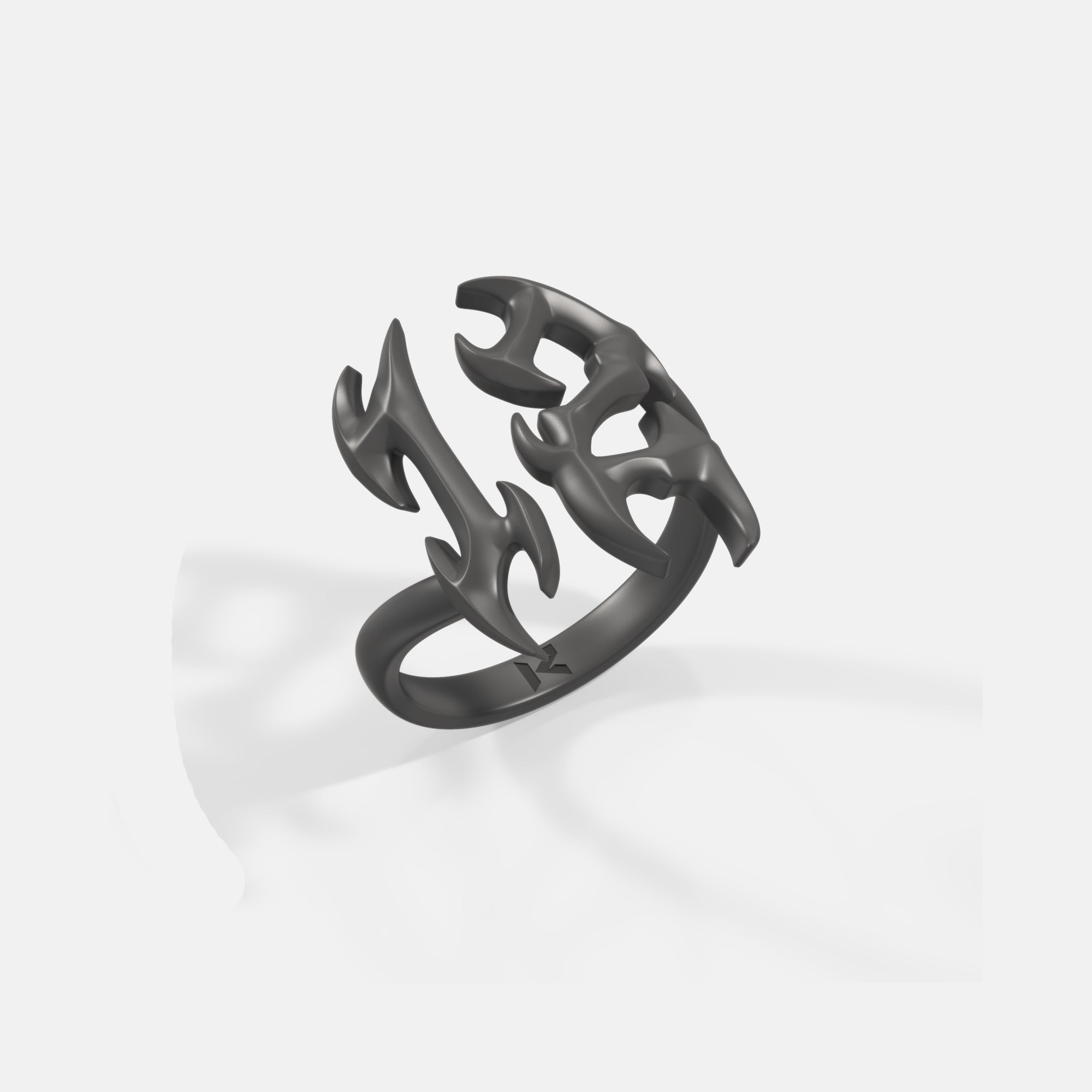 K12 - BLACK NEO TRIBAL RING