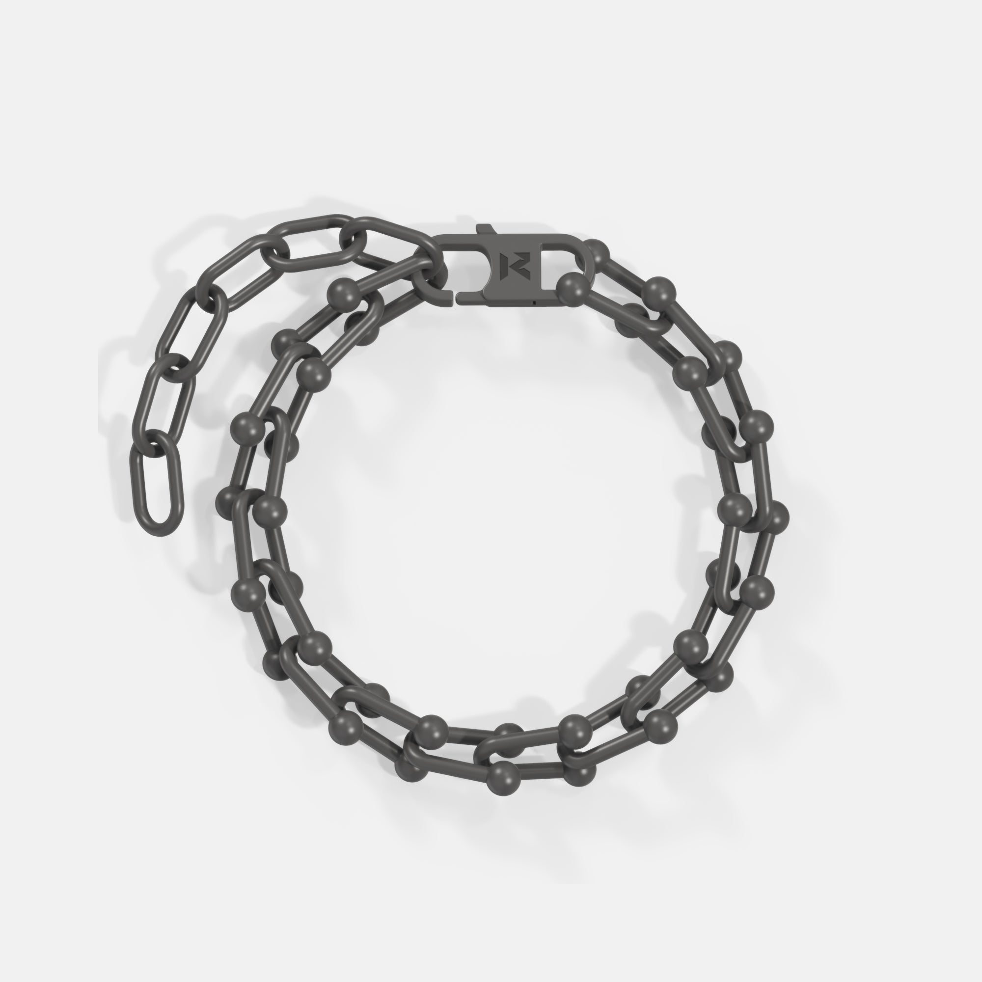 K12 - BLACK U-LINK BRACELET - 13MM