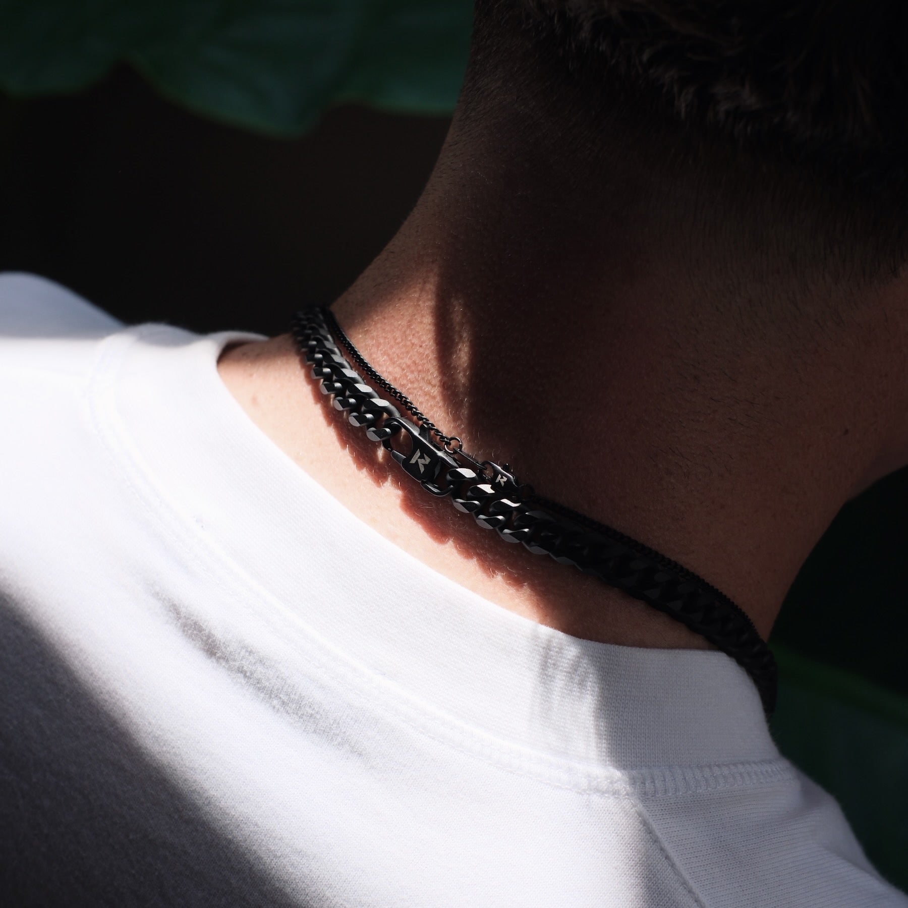 K12 - BLACK CUBAN CHAIN - 8MM