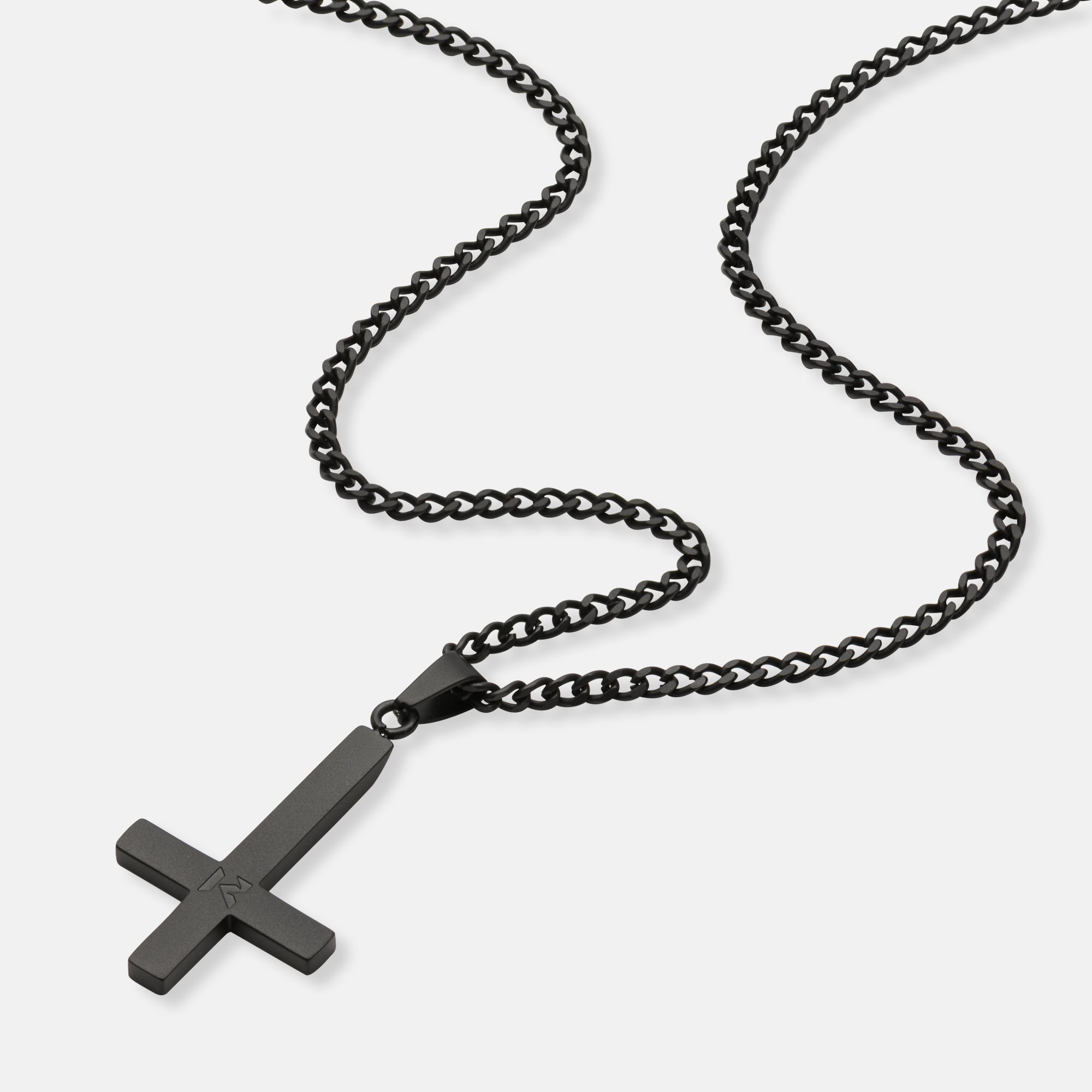 K12 - BLACK STEEL INVERTED VAITH CHAIN