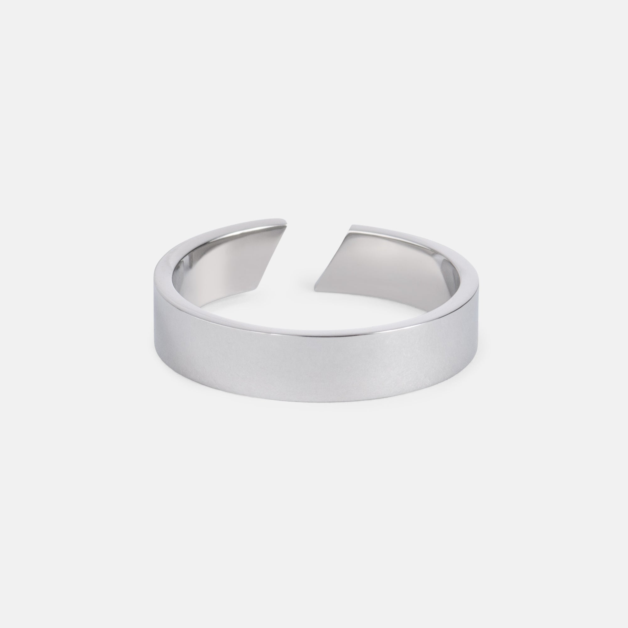 K12 - SILVER ADJUSTABLE RING - 5MM