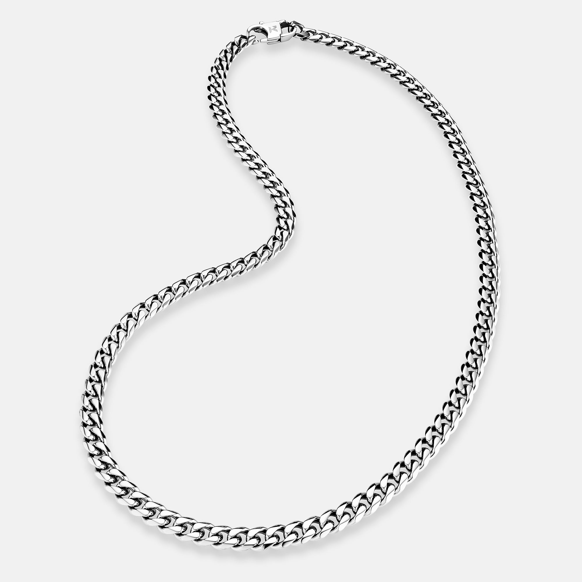 K12 - SILVER CUBAN CHAIN - 6MM