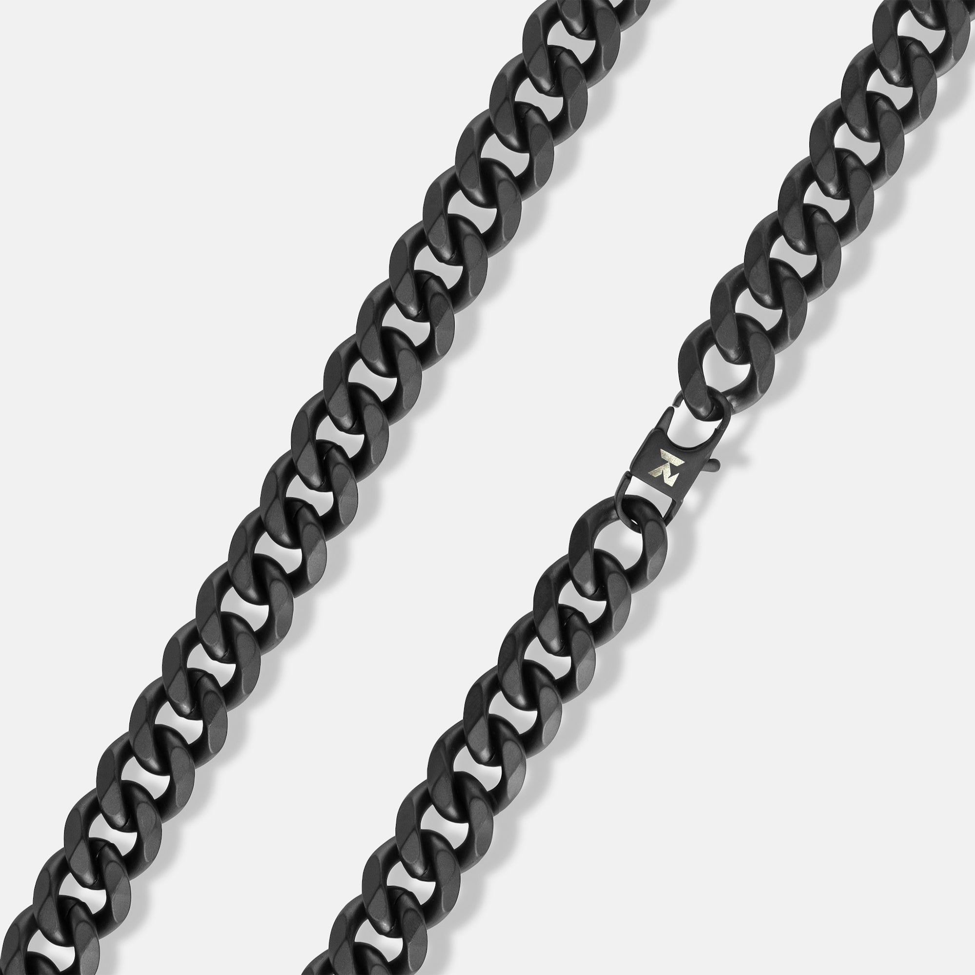 K12 - BLACK CUBAN CHAIN - 15MM