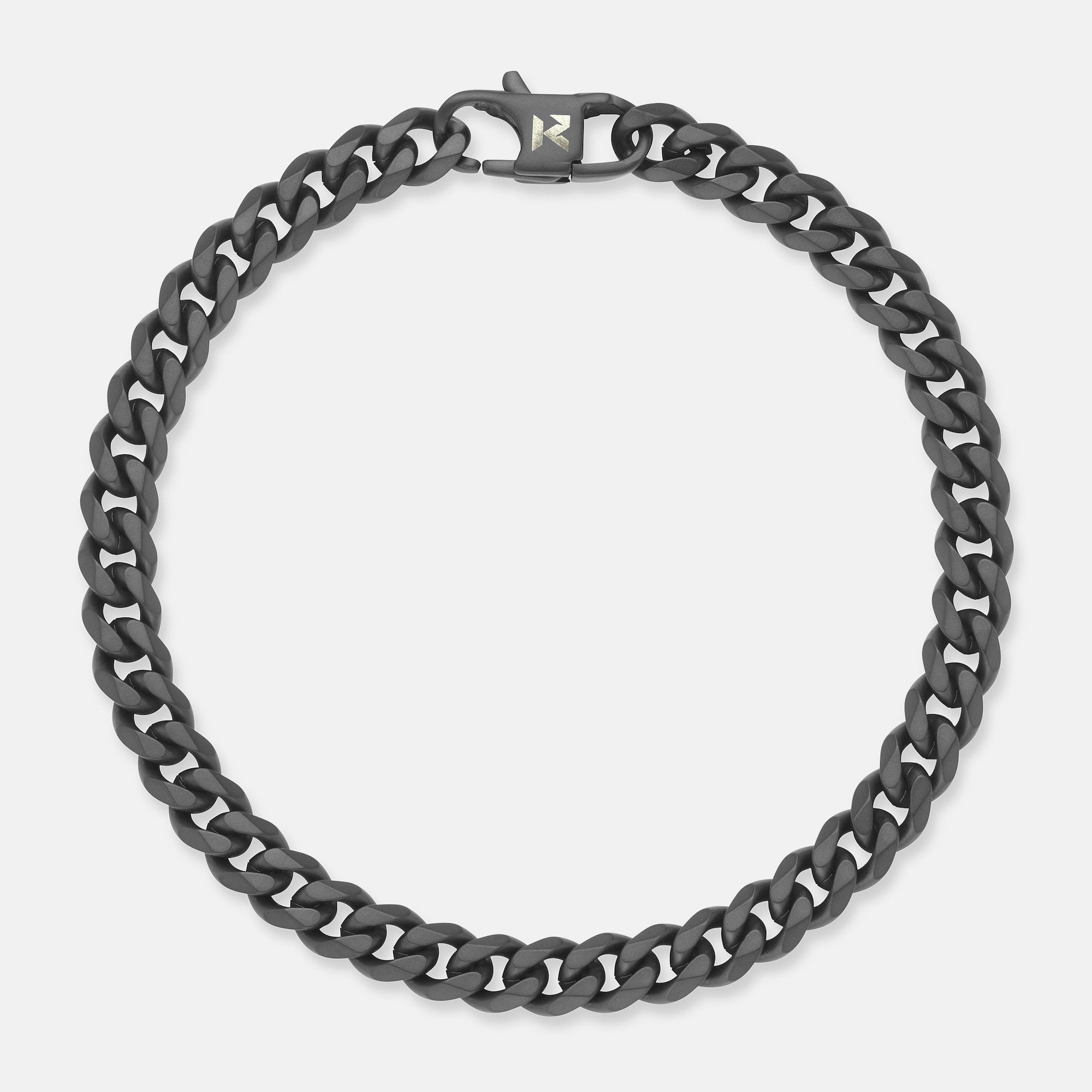 K12 - BLACK CUBAN BRACELET - 6MM