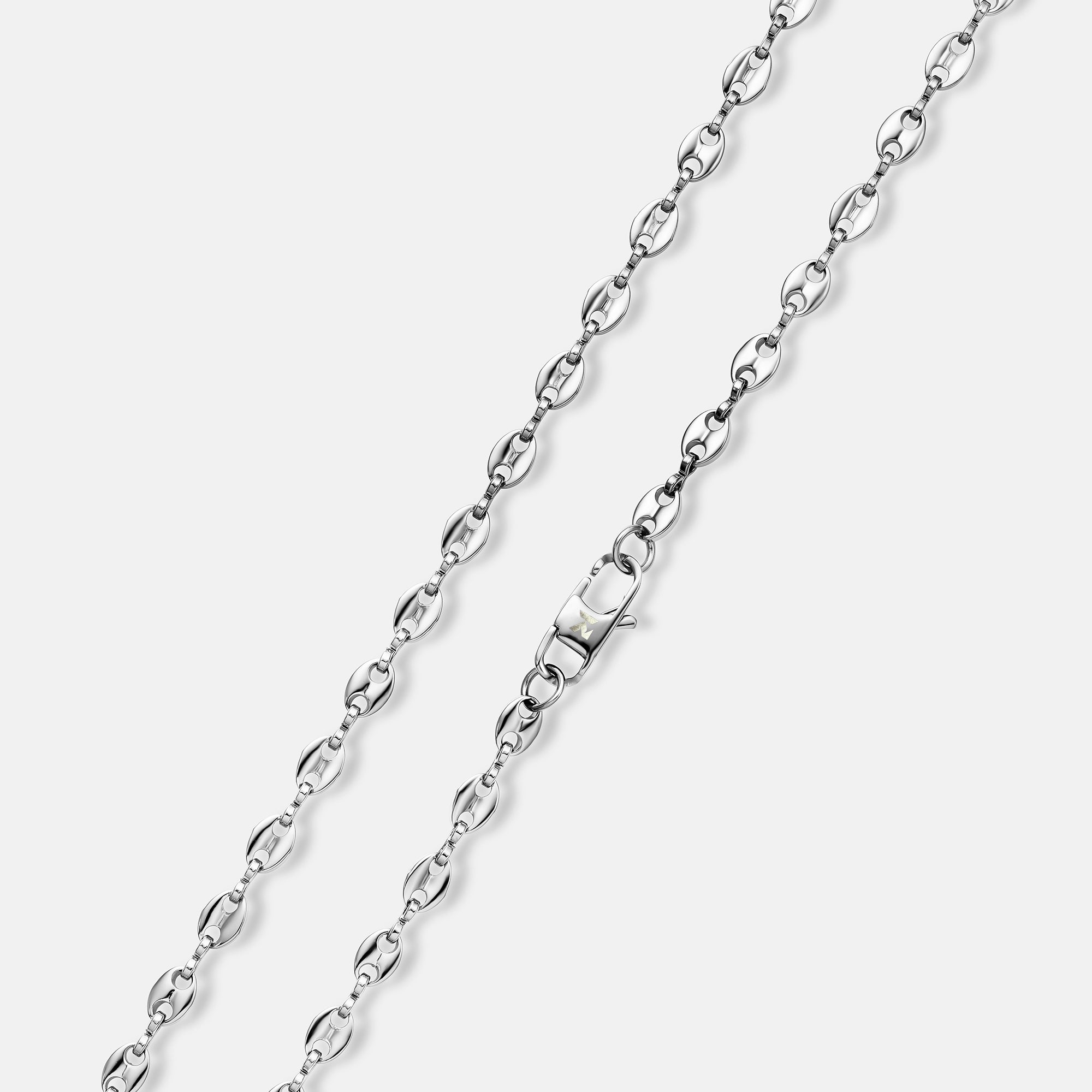 K12 - SILVER COFFEE BEAN CHAIN