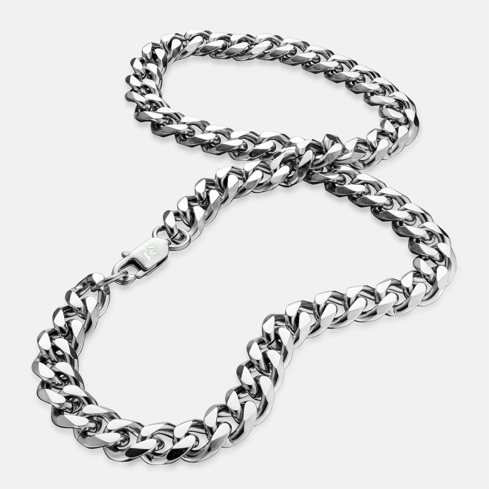 K12 - SILVER CUBAN CHAIN - 10.5MM