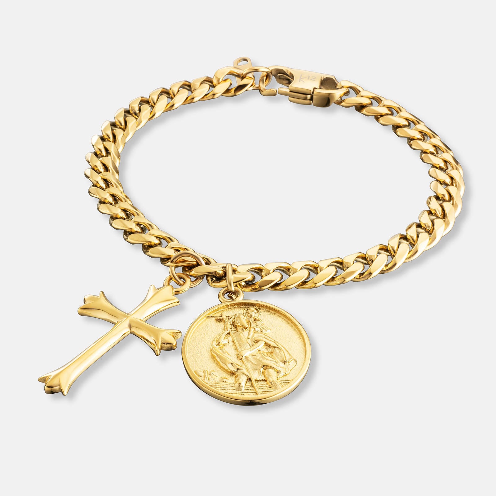 K12 - GOLD TRUST CUBAN BRACELET