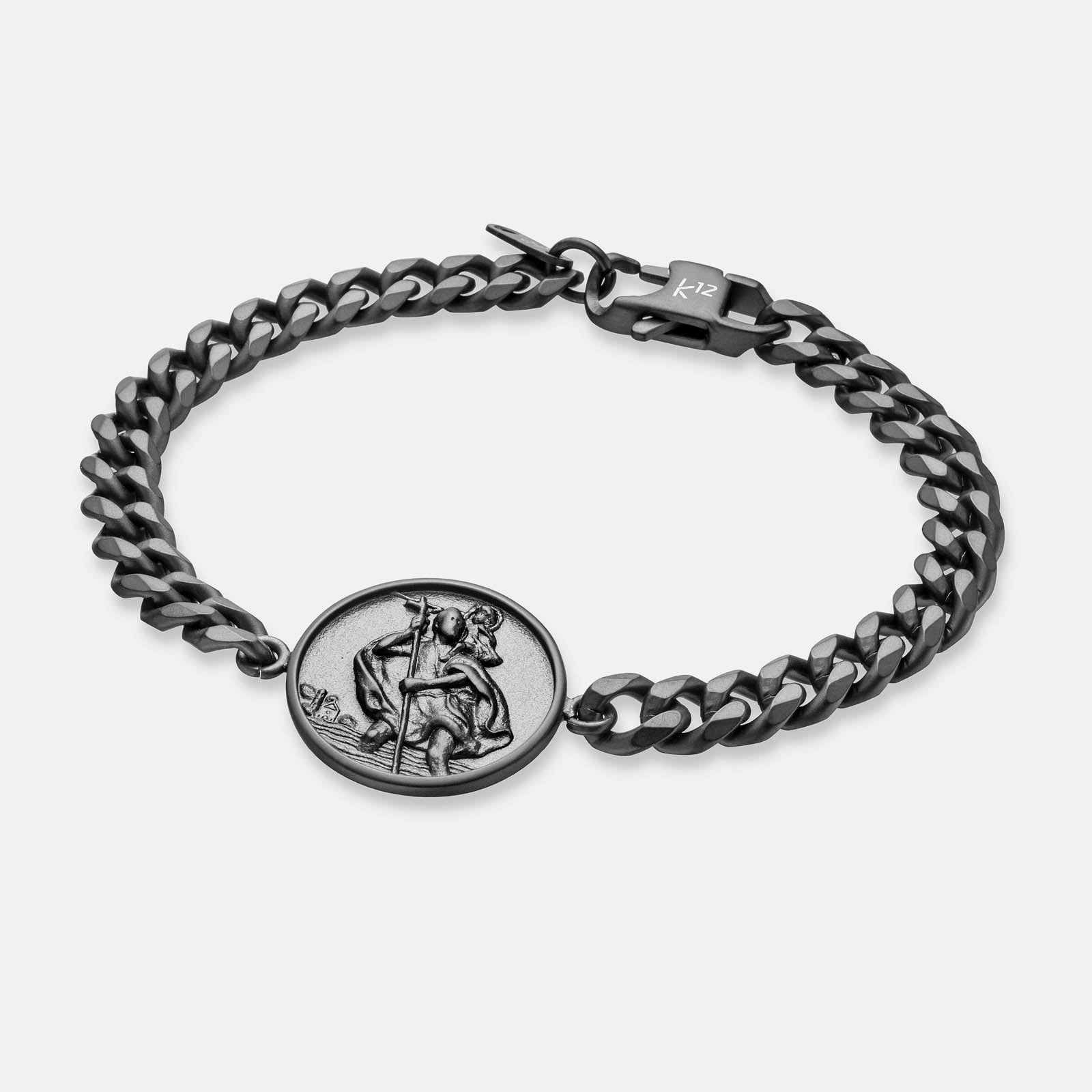 K12 - BLACK CHRISTOPHORUS CUBAN BRACELET