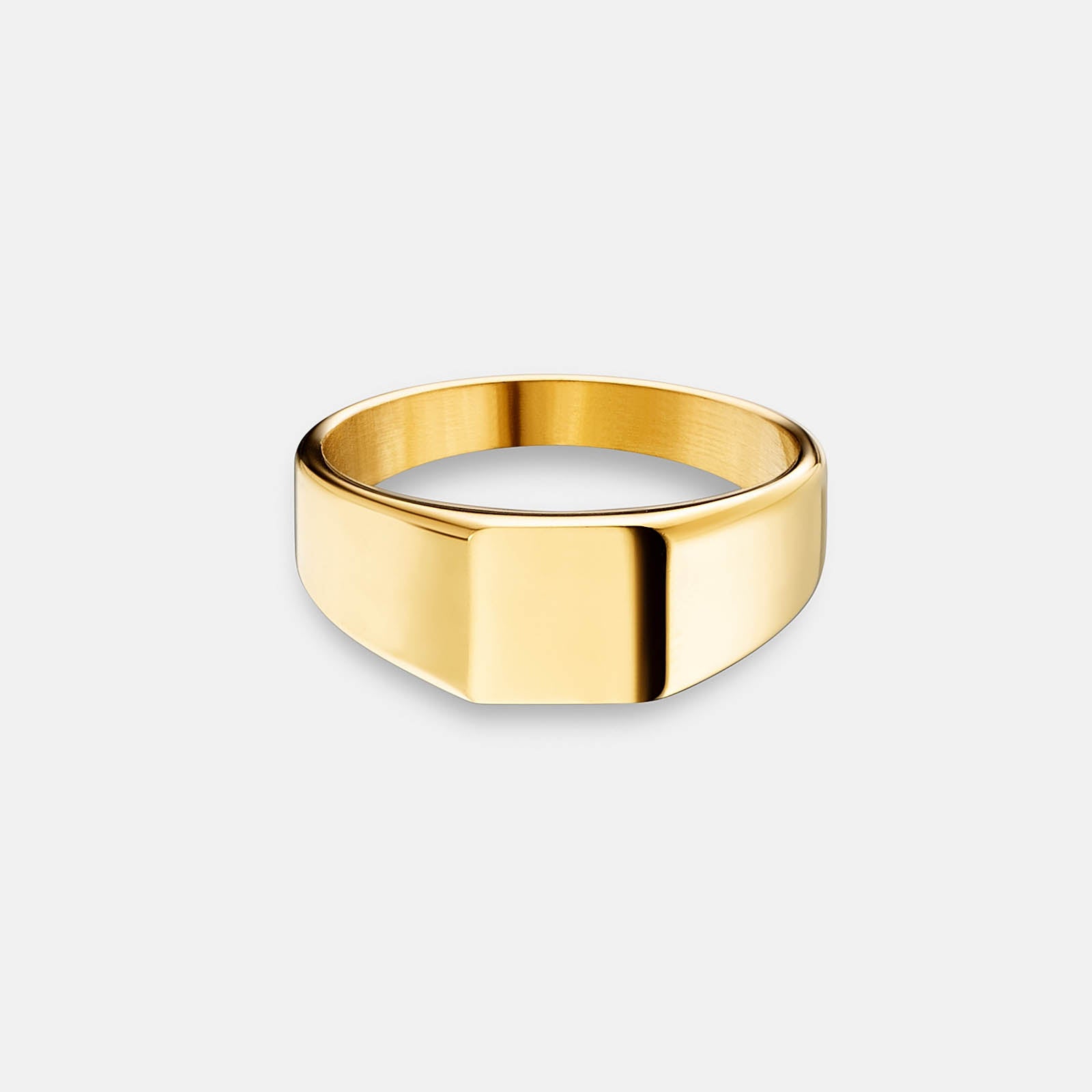 K12 - GOLD PLAIN SIGNET RING