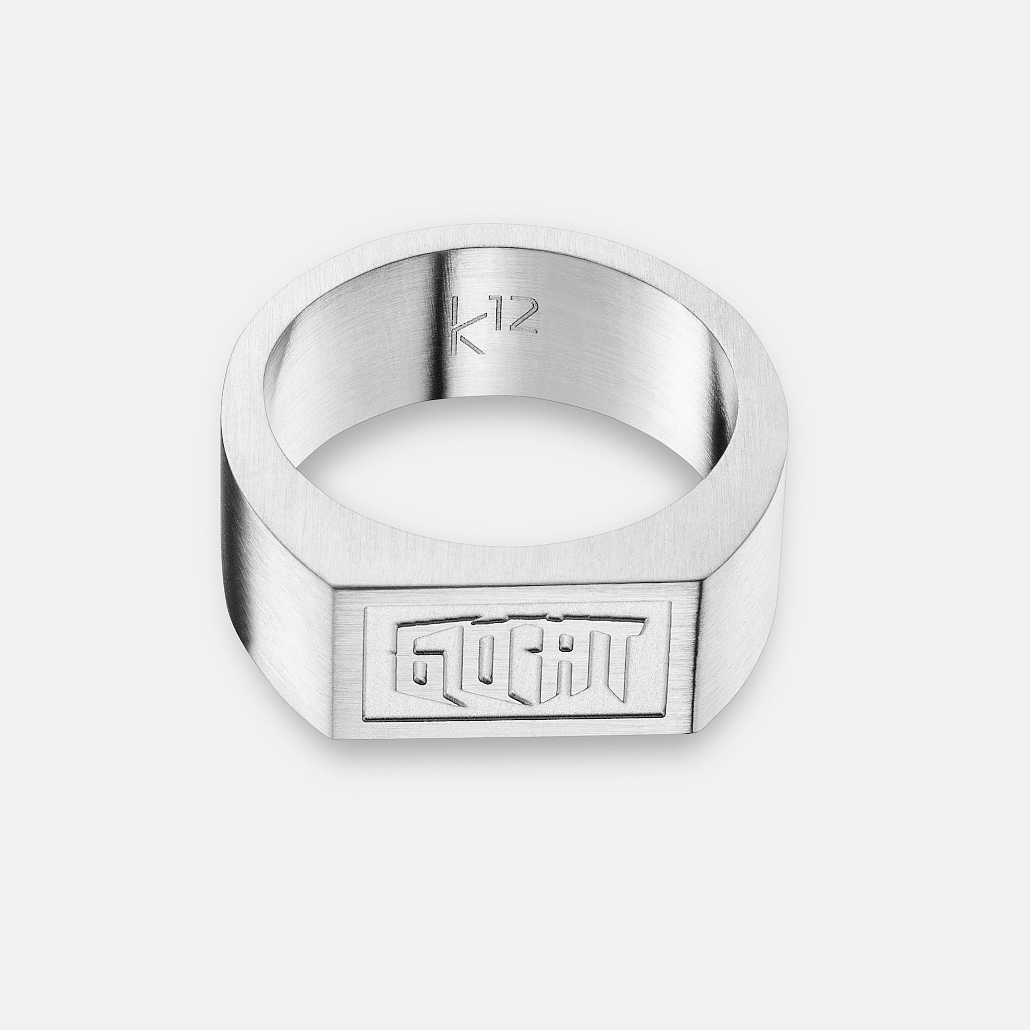 K12 - SILVER STEEL RING - GOAT